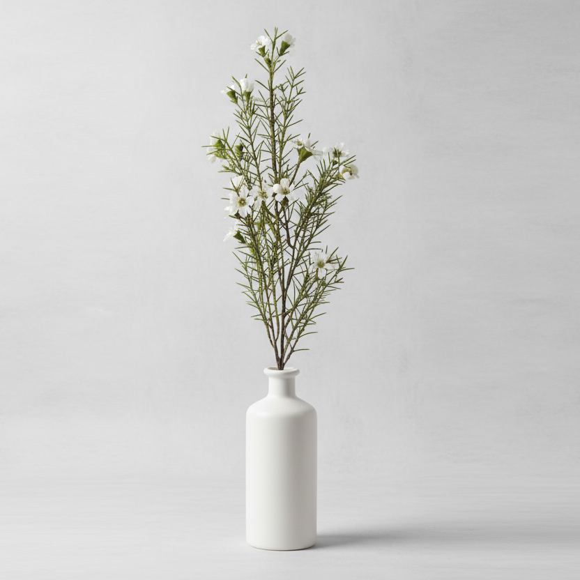 Wax flower 60cm, White