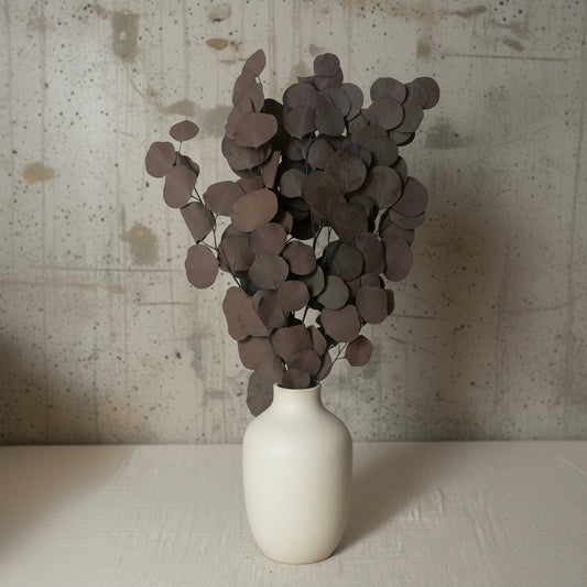 Apple leaves eucalyptus in vas kopparbrun