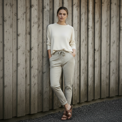 Stretch Trousers Signe, Beige