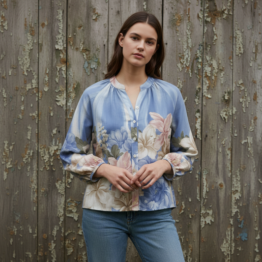 Blue Blouse Rose