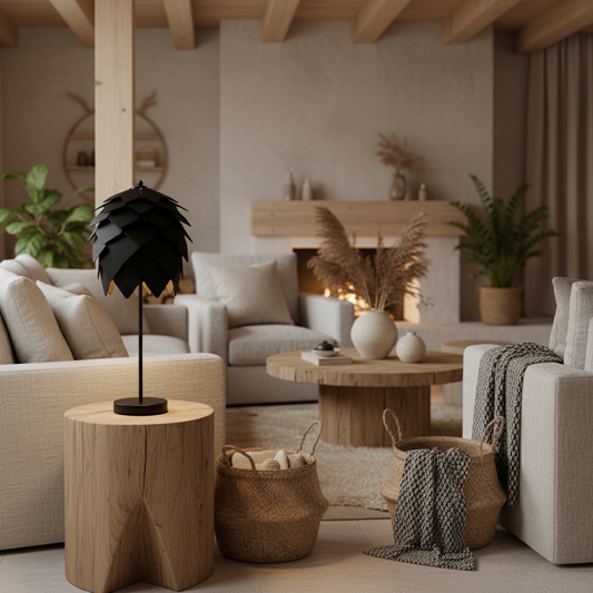 Bordslampa Skogsgläntan Hög, Svart