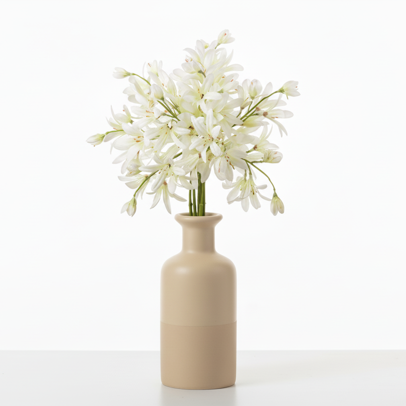 Dahlia bunch 28cm, cream/white