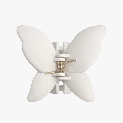 Hårklämma Fjäril, Vit