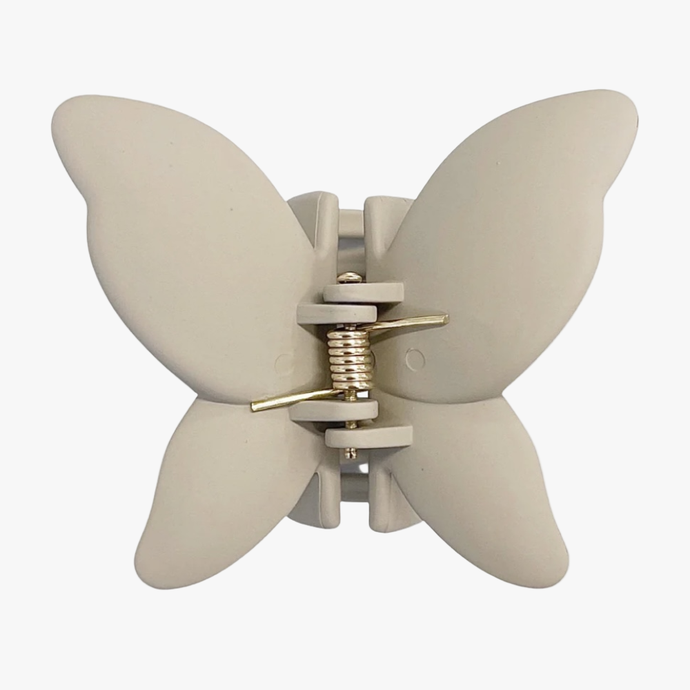 Hårklämma Fjäril, Khaki