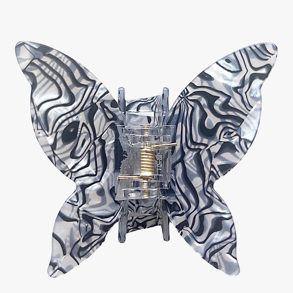 Hårklämma Fjäril, Melerad Spot