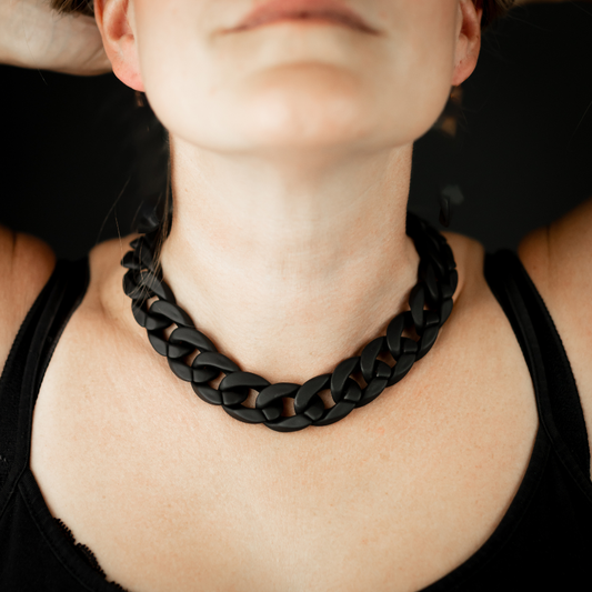 Halsband Chains Of Colour, Svart