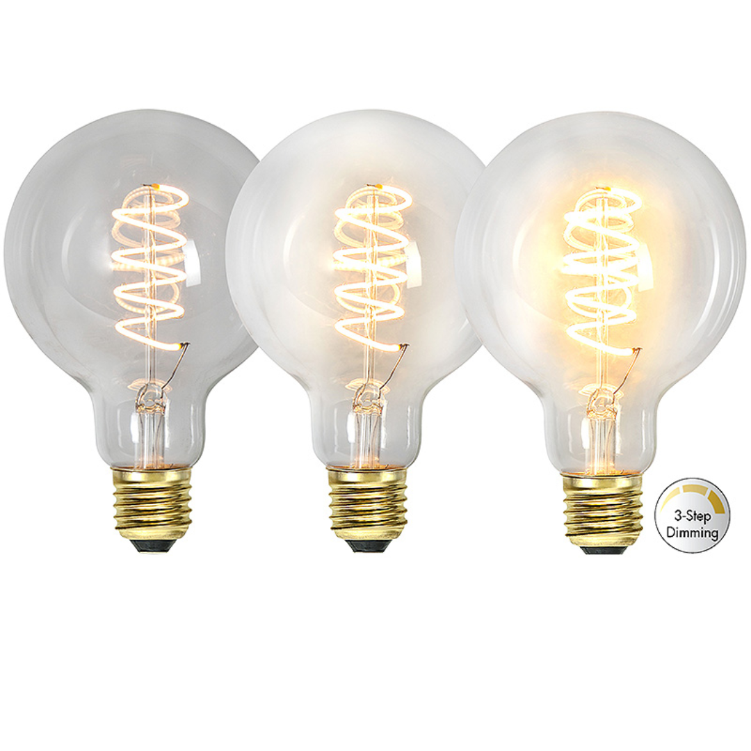 Dimbar LED-lampa i klarglas