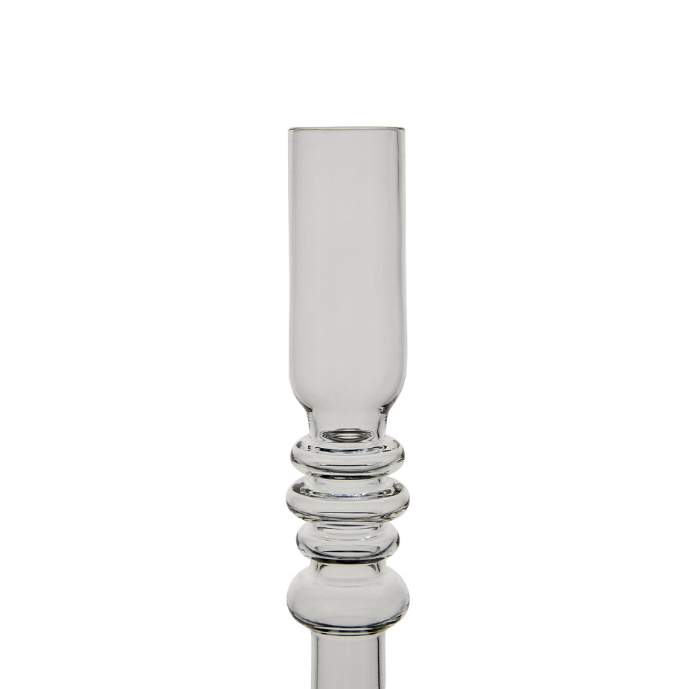 Ljusstake Daisy, Klarglas