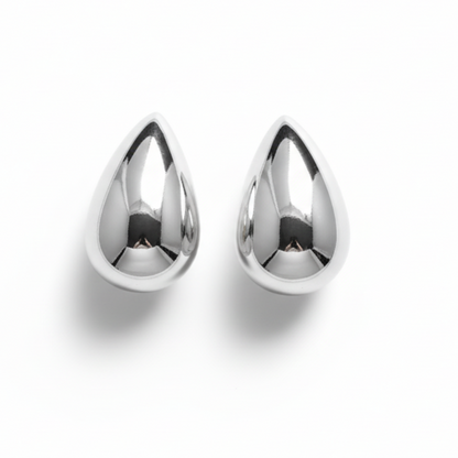 Earrings Pure Drop, Silver