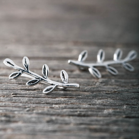 Örhängen Ear Climber, Löv