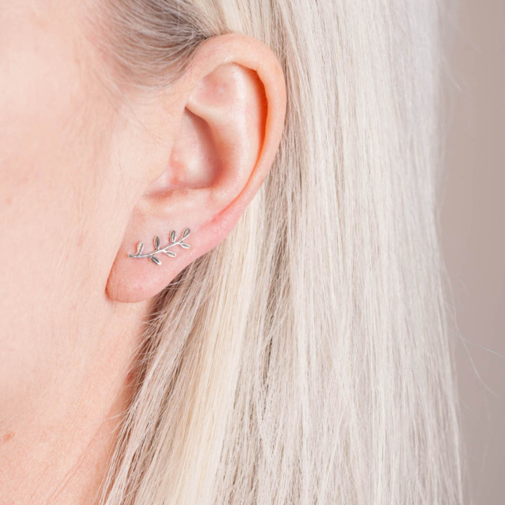 Örhängen Ear Climber, Löv