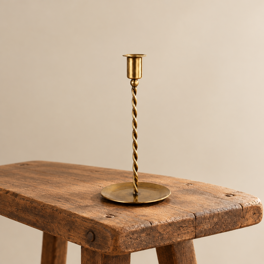 Candlestick Estelle, Antique Brass