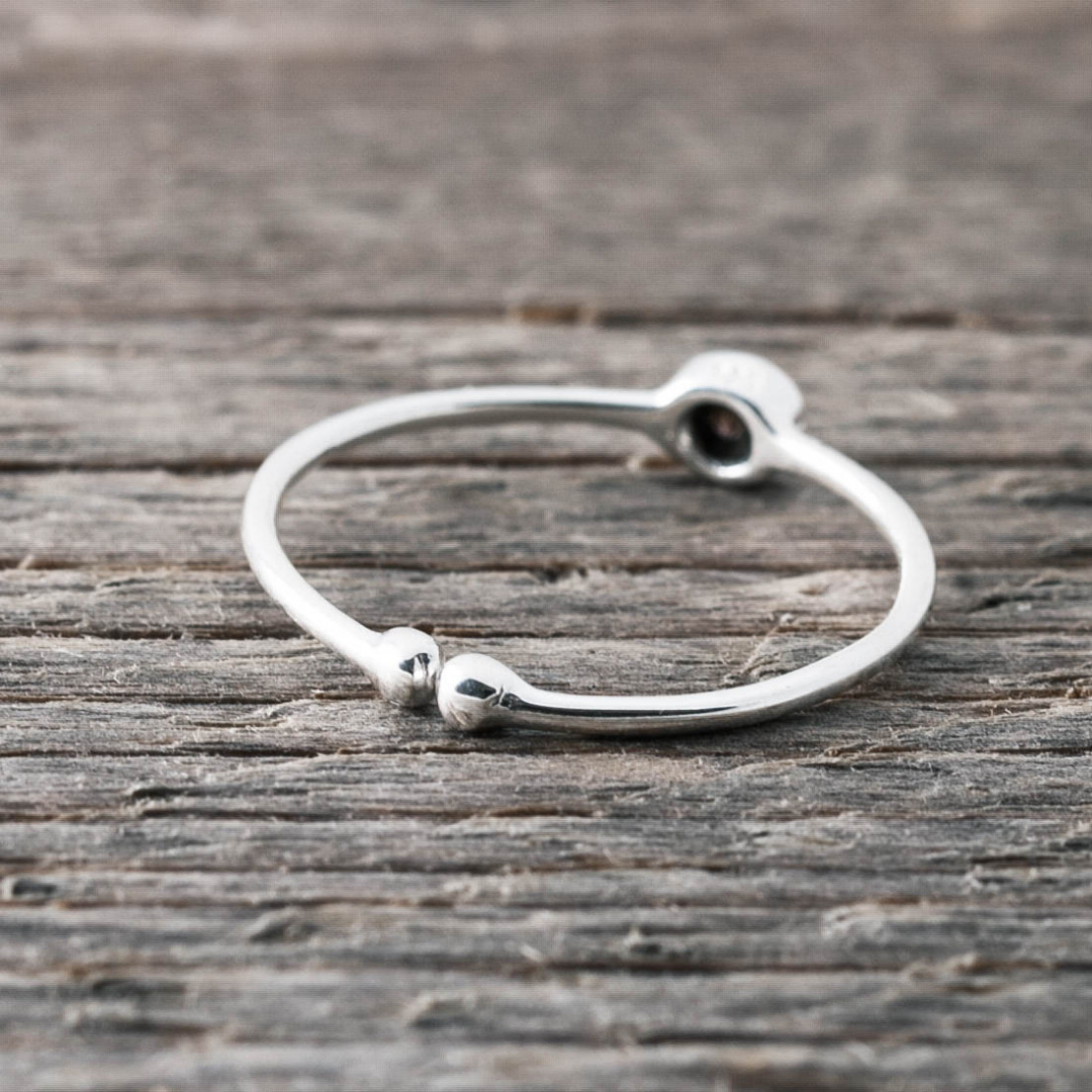 Ring silver swarovski 