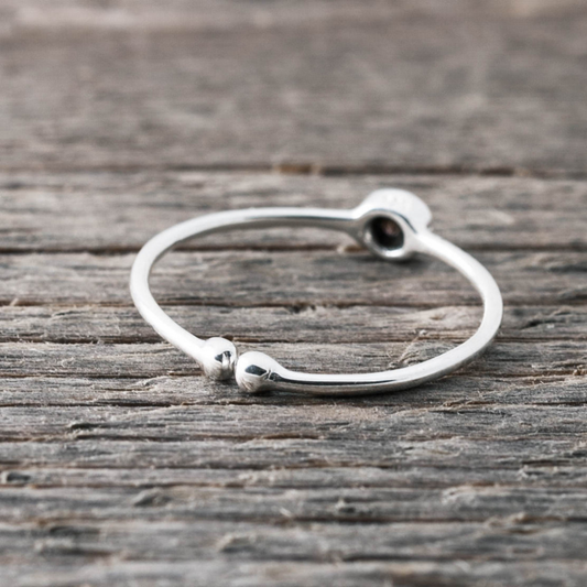 Ring silver swarovski 