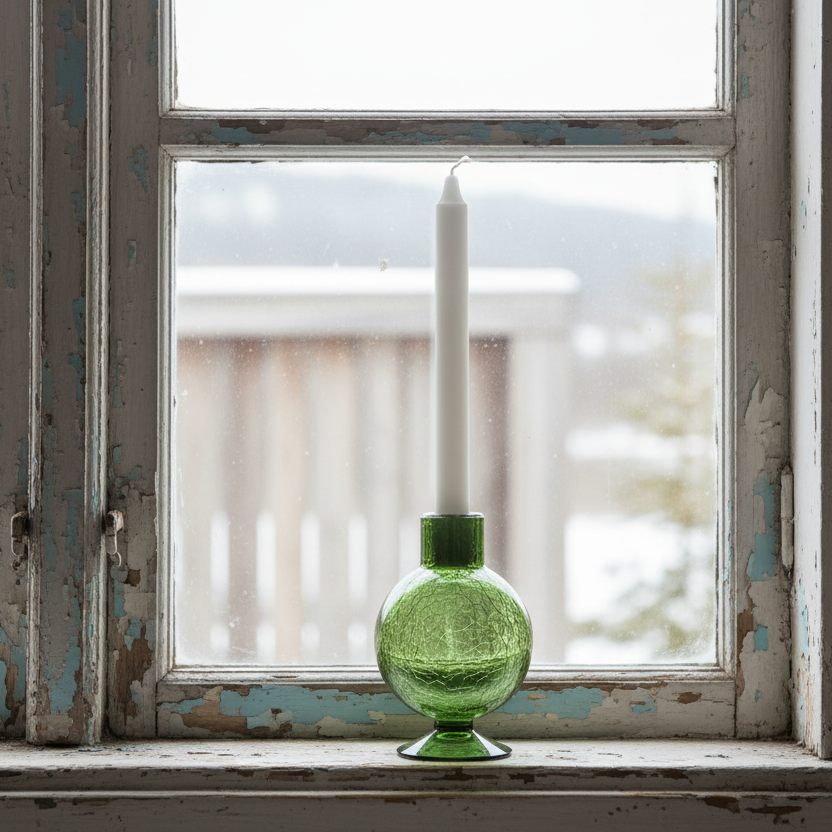 Ljusstake Fanny, Grön