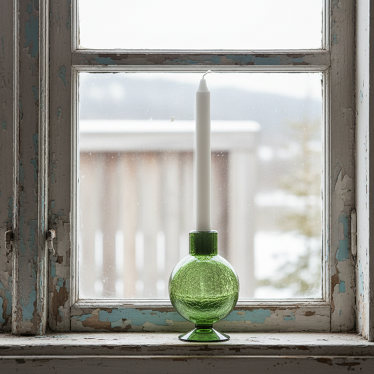 Ljusstake Fanny, Grön