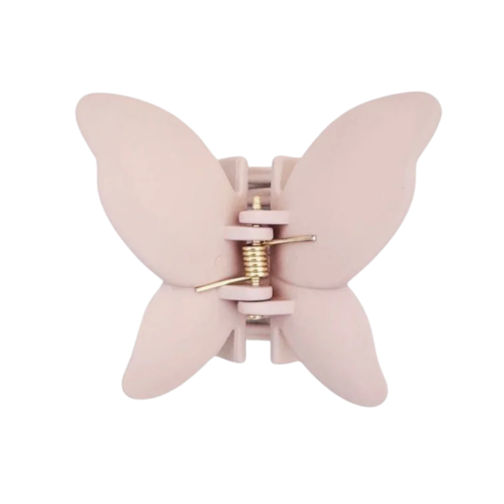Hair clip butterfly, khaki