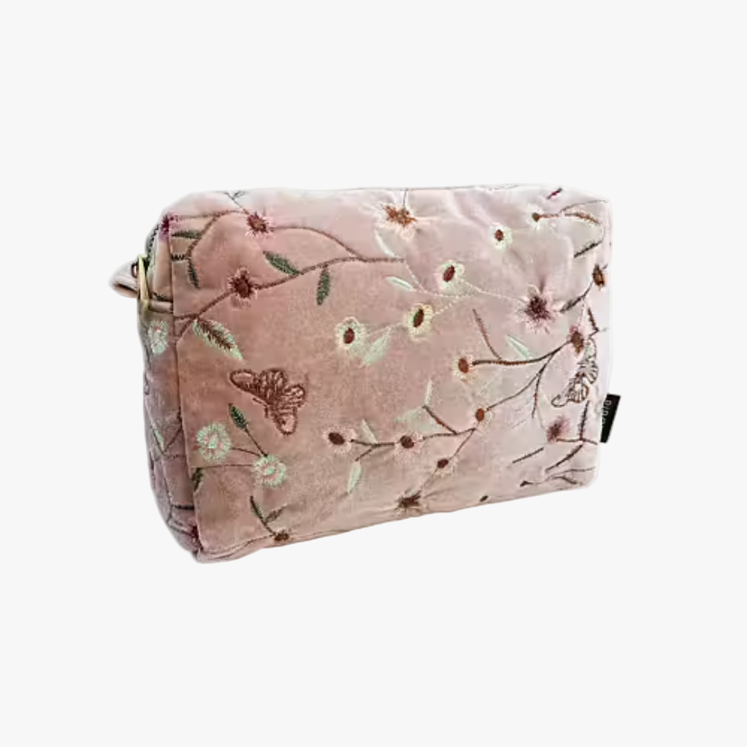 Necessär Garden velvet, Rosa