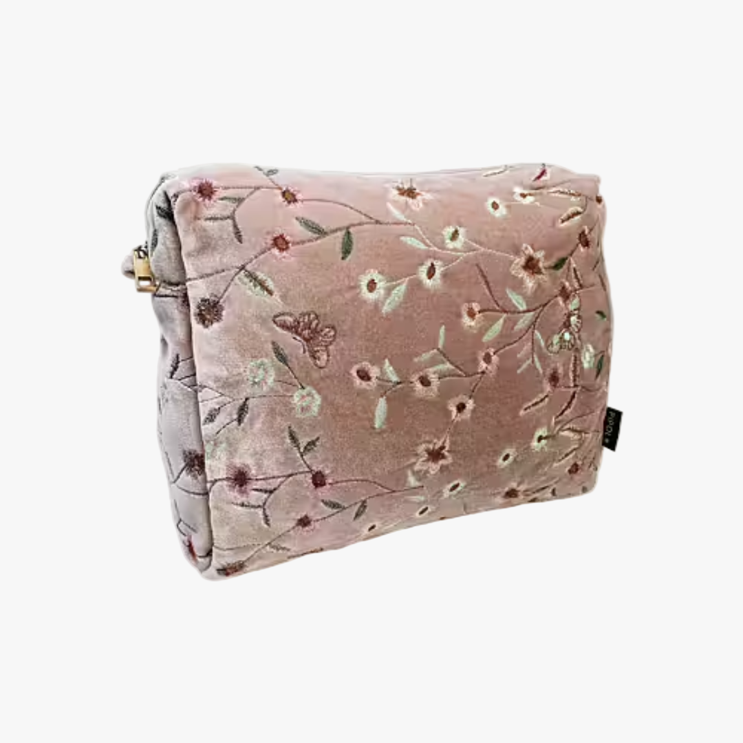 Necessär Garden velvet, Rosa