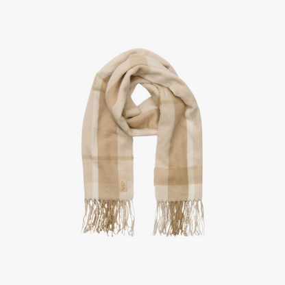 Halsduk, Beige Rutig