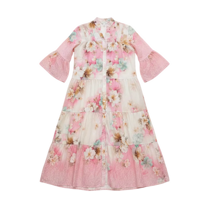 Kjole Ingrid Maxi, Rosa