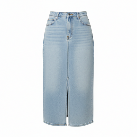 Denim skirt, Light Denim Blue