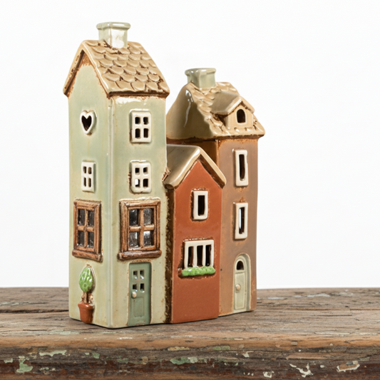 Ljuslykta, Keramikhus Kedjehus 19cm