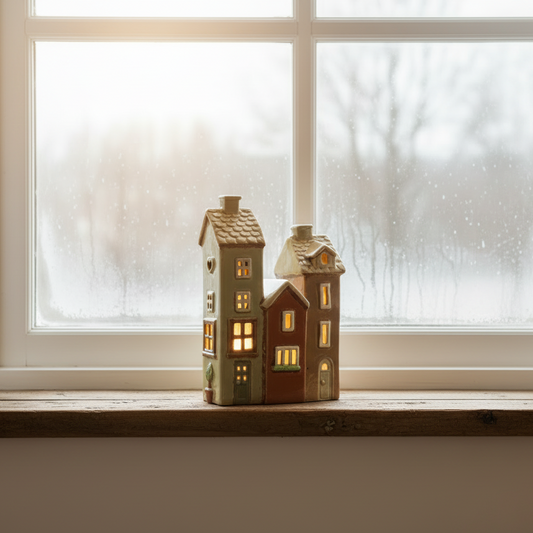 Ljuslykta, Keramikhus Kedjehus 19cm