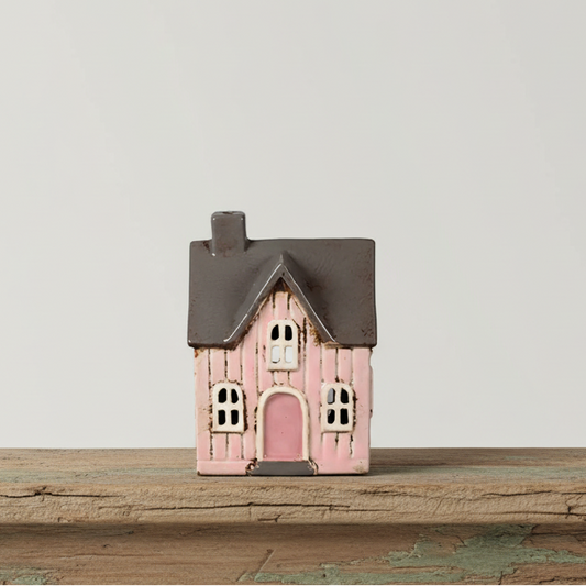 Ljuslykta, Keramikhus Rosa 14cm