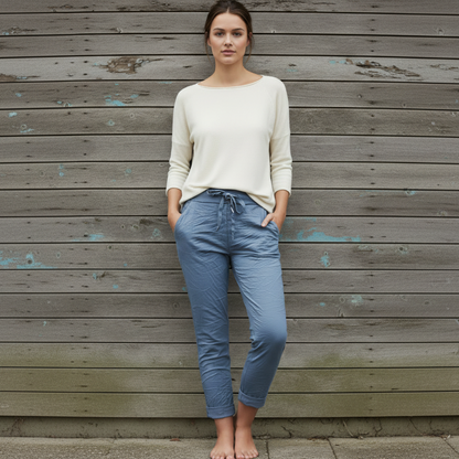Signe ljus jeansblå