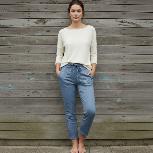 Signe ljus jeansblå