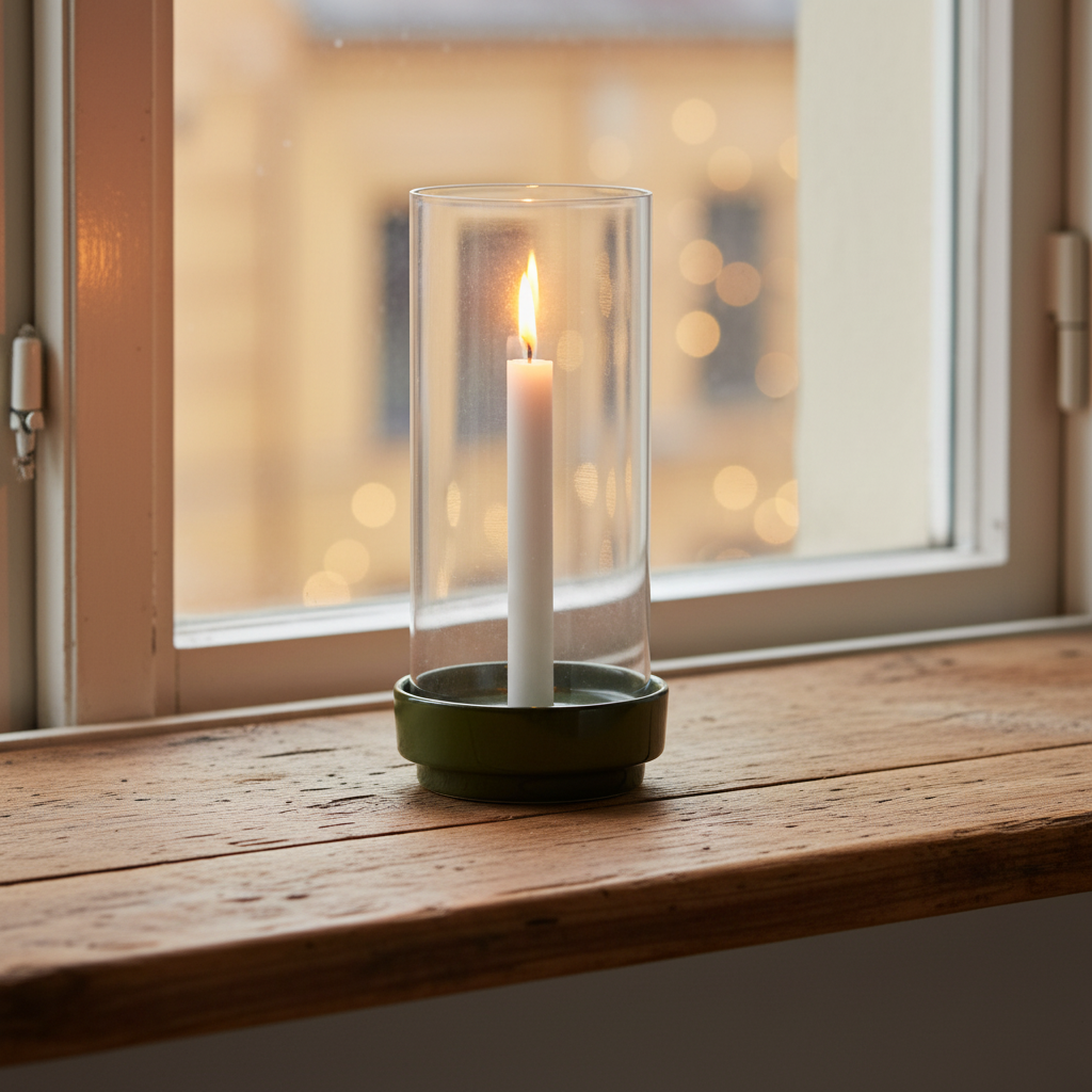 Ljusstake Mette, Grön