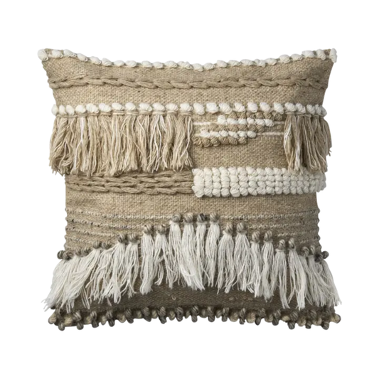 Cushion cover Peter, Black/ivory white