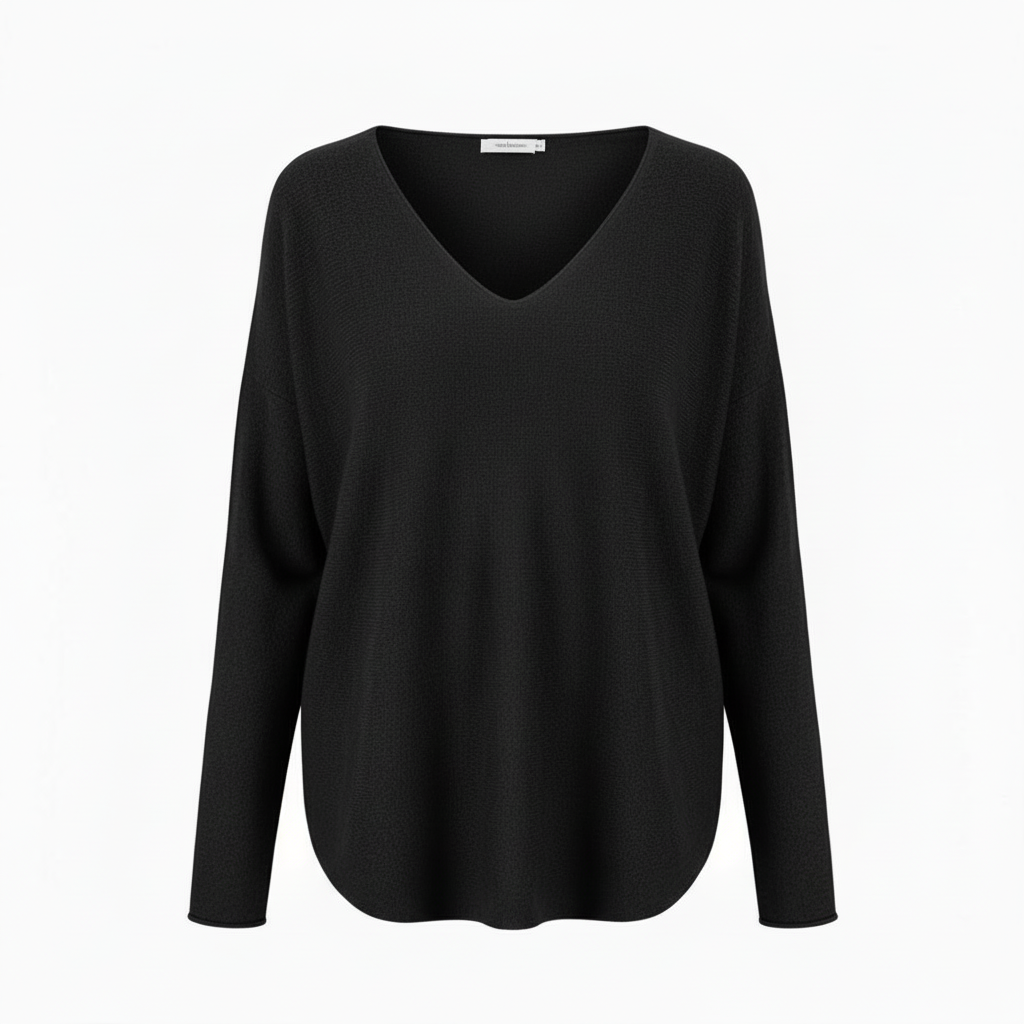 Fine-knit jumper Hella, Black