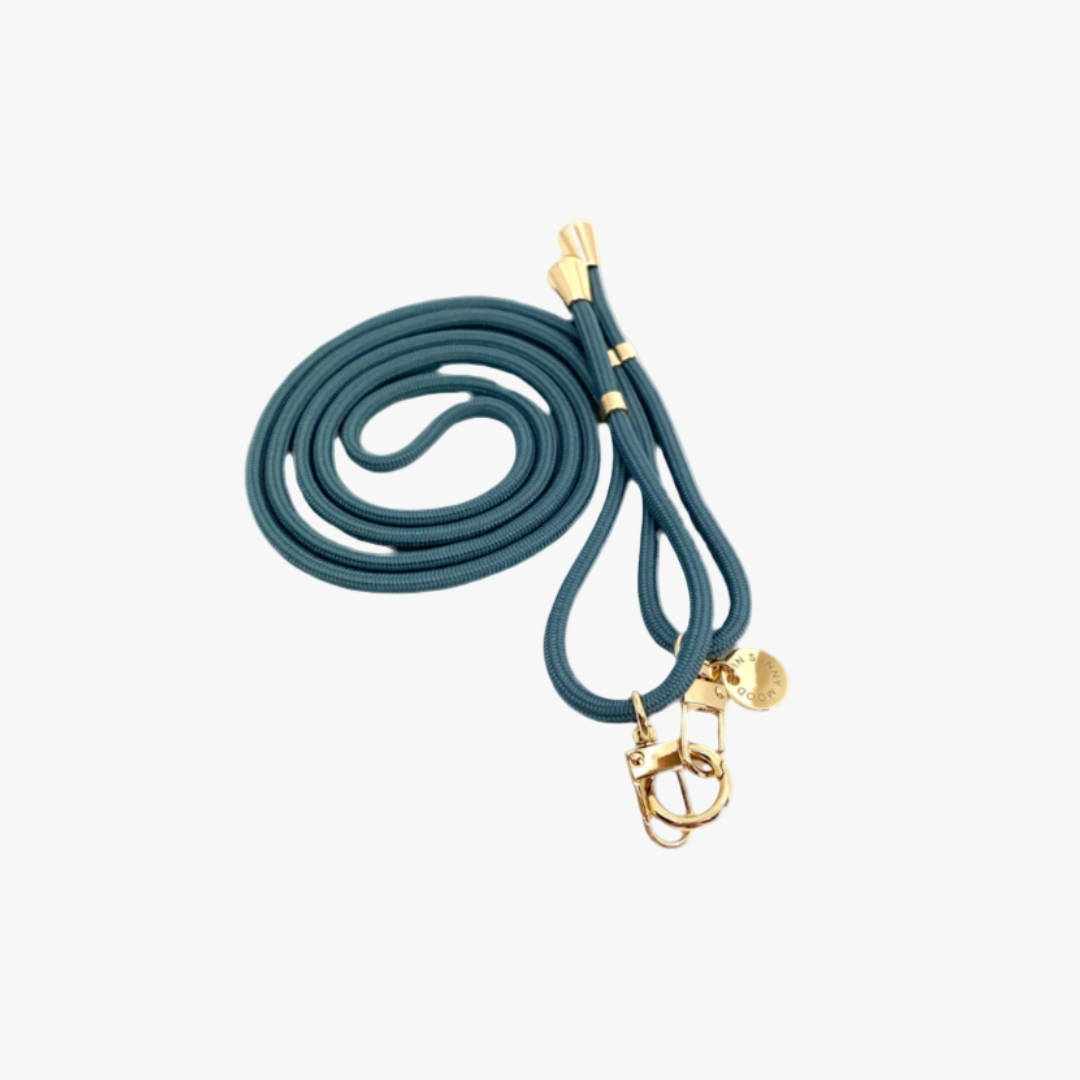 Mobile collar, Petrol green/gold