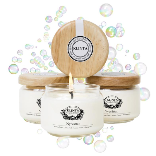 Stort doft/massageljus, Nytvättat