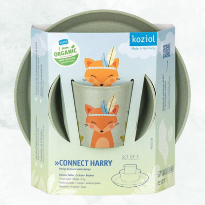 Barnservis 3 delar Tallrik/Skål/Mugg, Harry