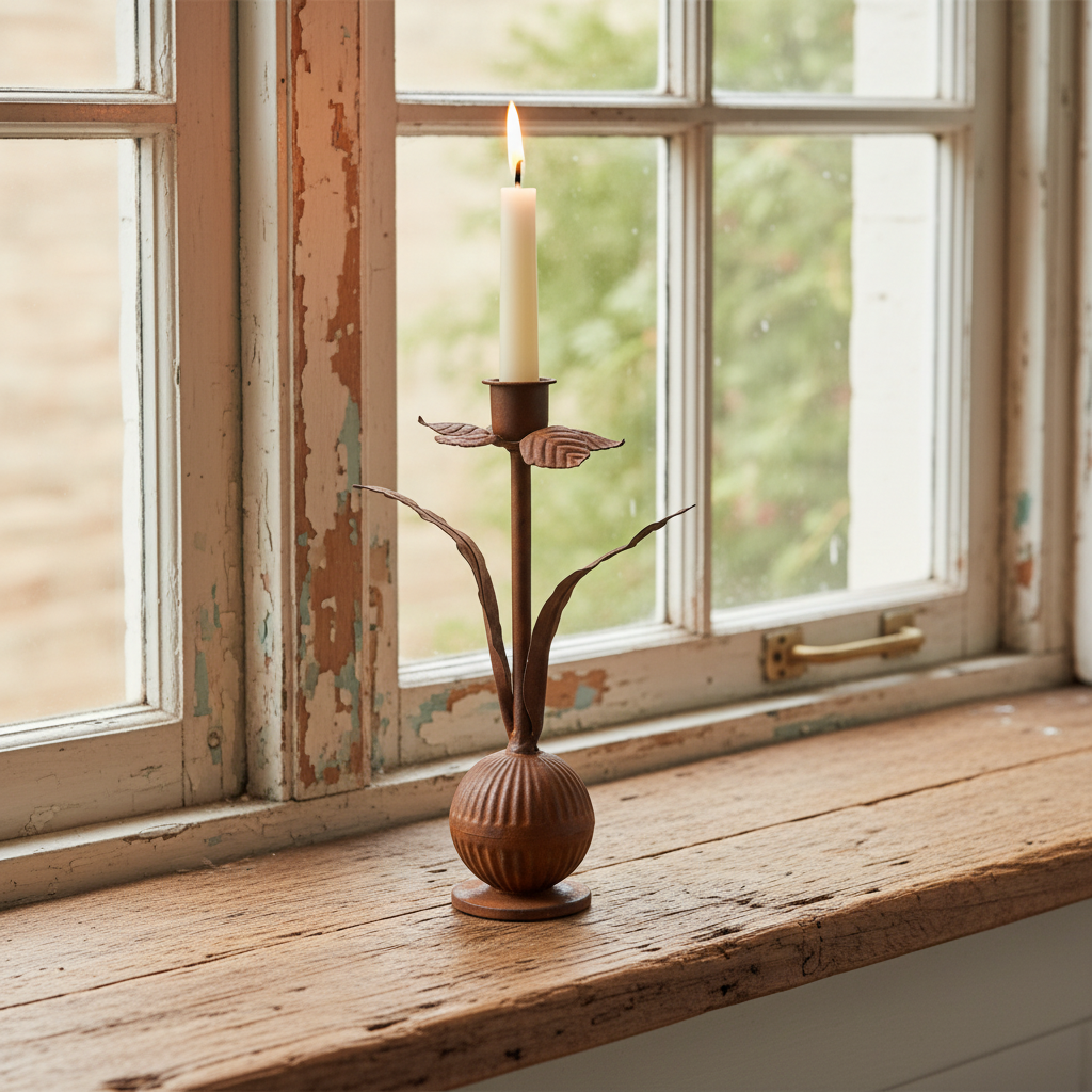 Candle lantern Millie small, brown