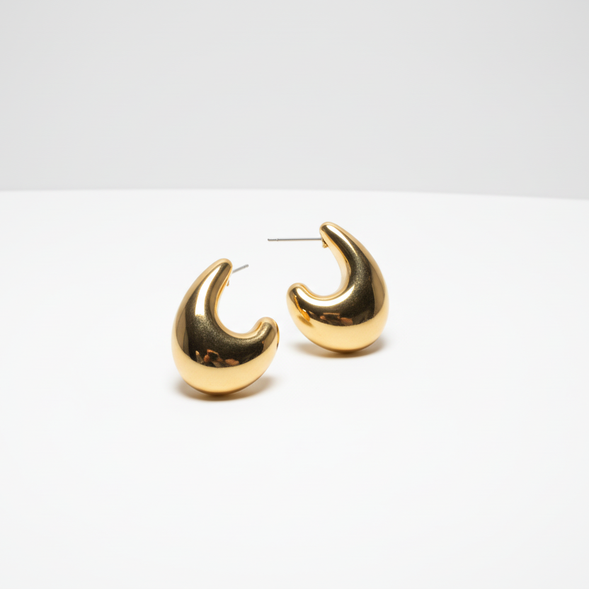 Earrings Pure Drop, Gold