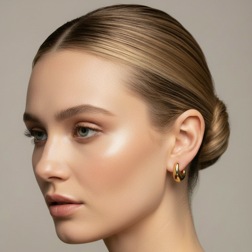 Earrings Pure Drop, Gold