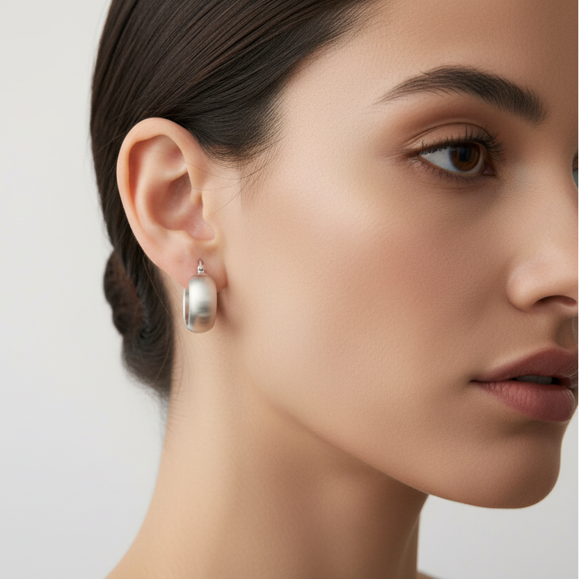 Earrings Celine, Silver