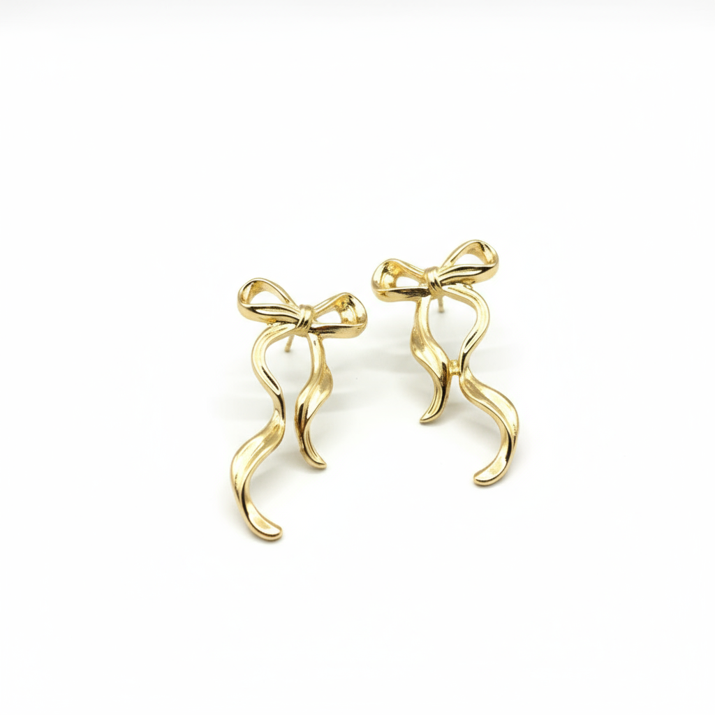 Örhängen Golden Bow