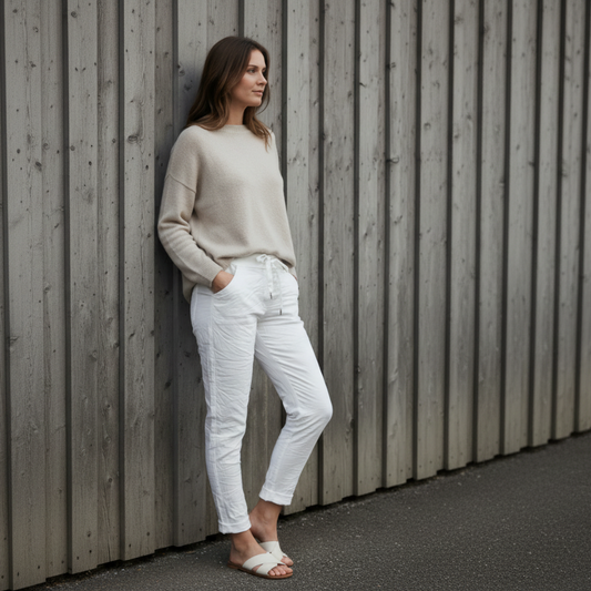 Stretchbyxa signe vit