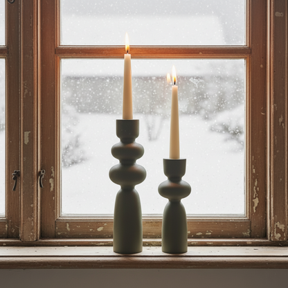 Ljusstake Sonia, Grön Matt