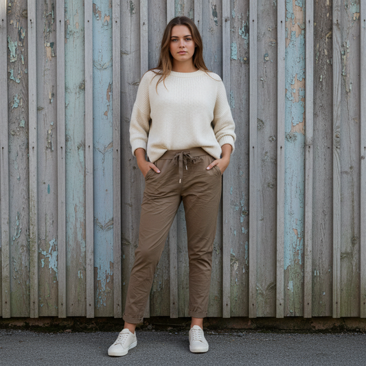 Stretchbyxa Signe, Camel