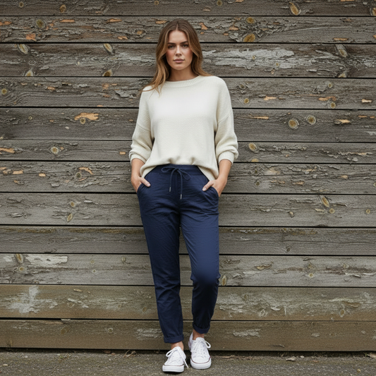 Stretchbyxa Navy blue